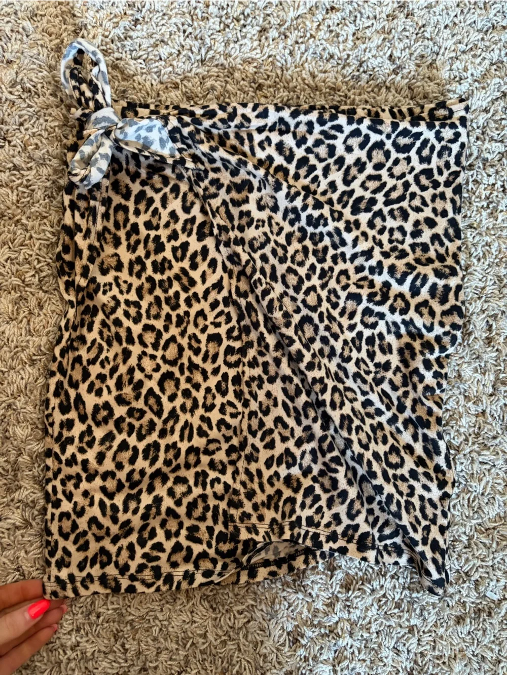 Joe Benbasset Leopard Print Skirt in Tan and Black